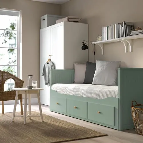 Hemnes Yeşil Açılabilir Divan